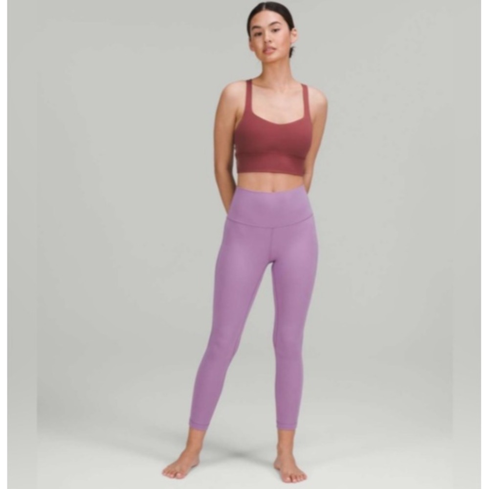 Lululemon Align High Rise Pant 25" Women Sz 14 Wisteria Purple Leggings Athletic
